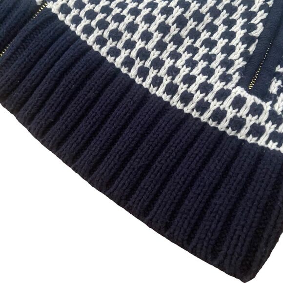 Jones New York Women Zip Cardigan Sweater Size PS Zip Pockets Blue Lagenlook - Picture 7 of 9